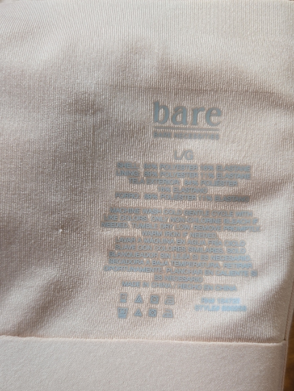 Bare Necessities Wireless Bralette in Light Beige Size Large - Picture 3 of 7